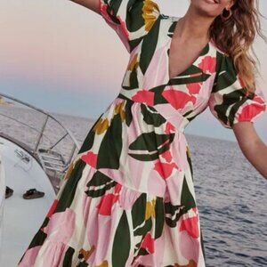 BODEN Bella Puff Sleeve Maxi Dress SIze 10